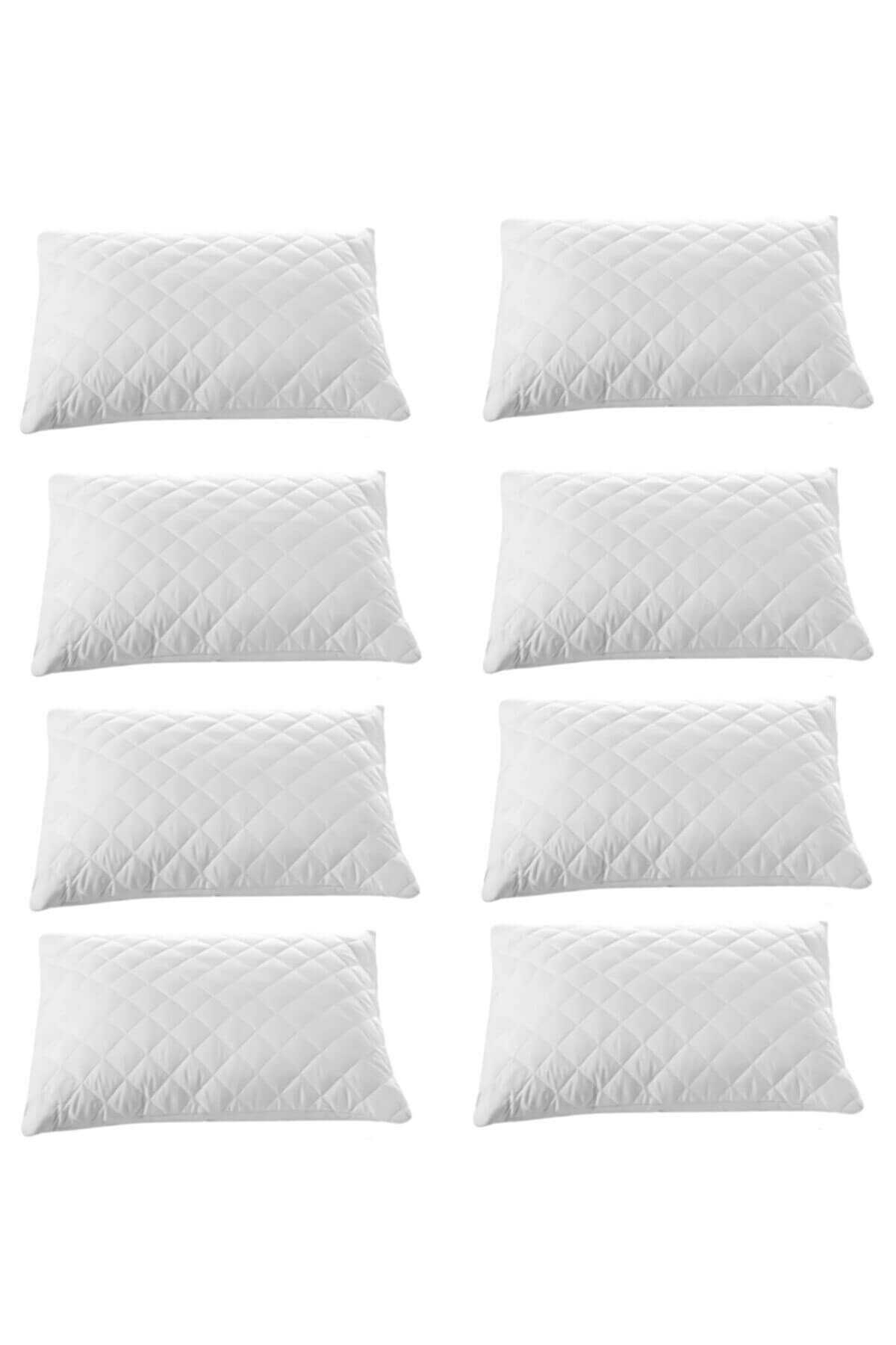 8 li Kapitoneli Yastık Koruyucu 100 Pamuk 50X70 resmi