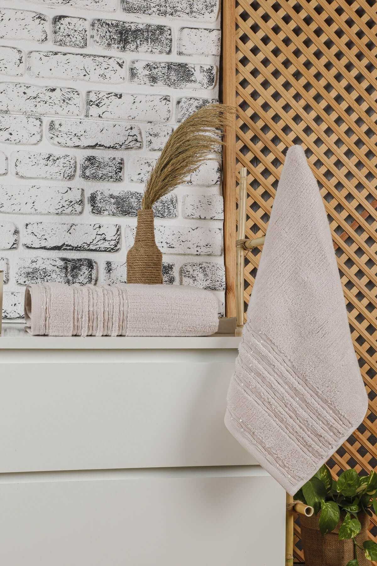 Mira Home Banyo Havlu Seti 2 li Banyo Havlu Takımı Soft Pamuklu Great resmi