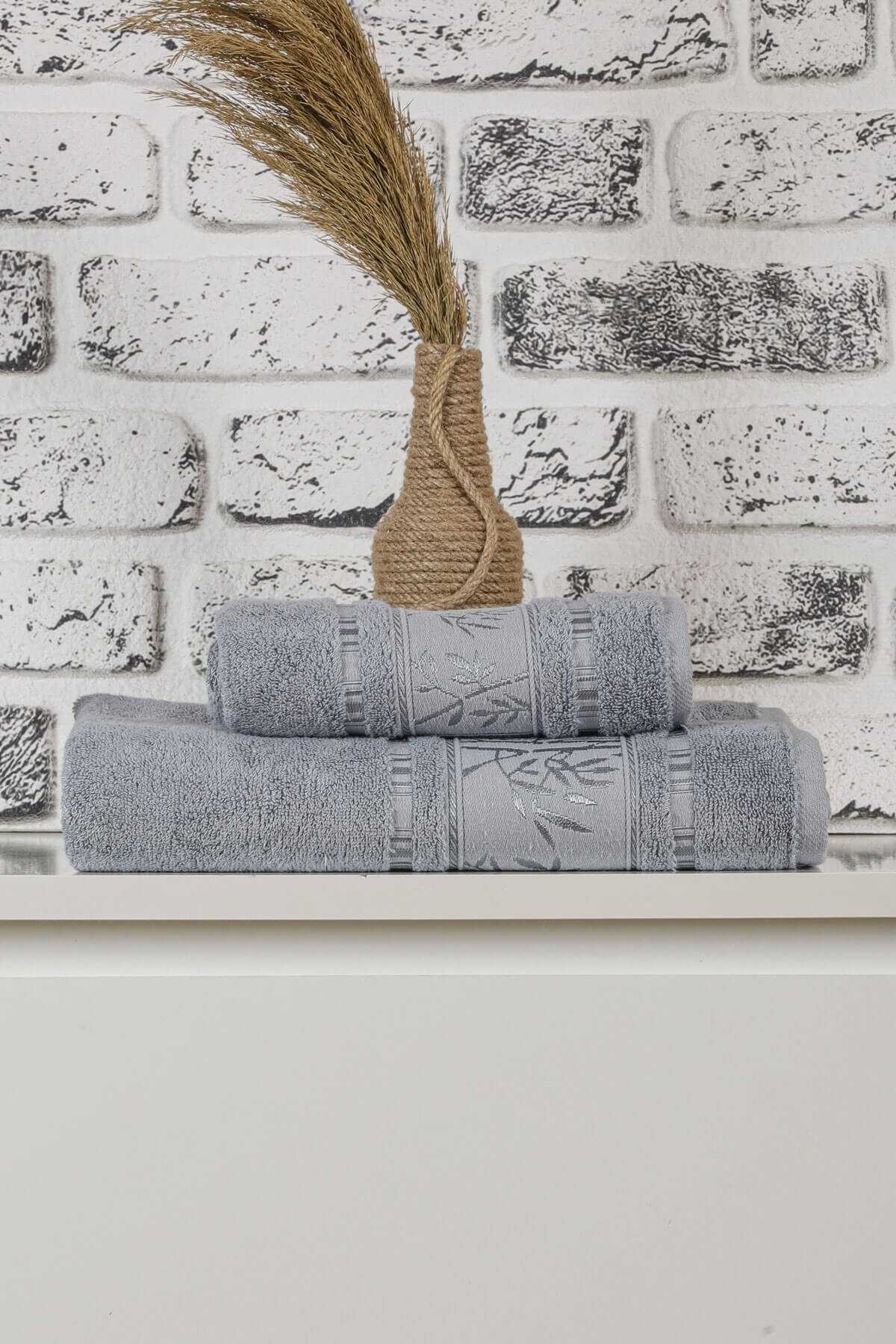 Mira Home Bambu Banyo Havlu Seti 2 li Banyo Havlusu Takımı Goldlife resmi