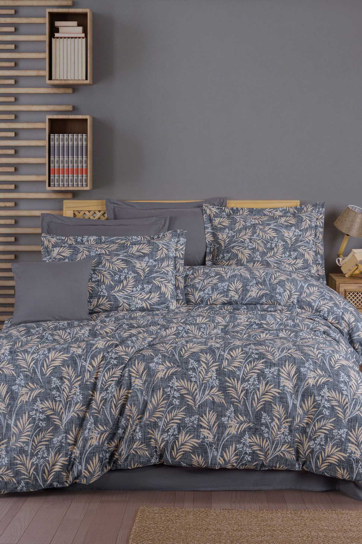 Çift Kişilik Ranforce Nevresim Takımı %100 Pamuklu Tuğba resmi