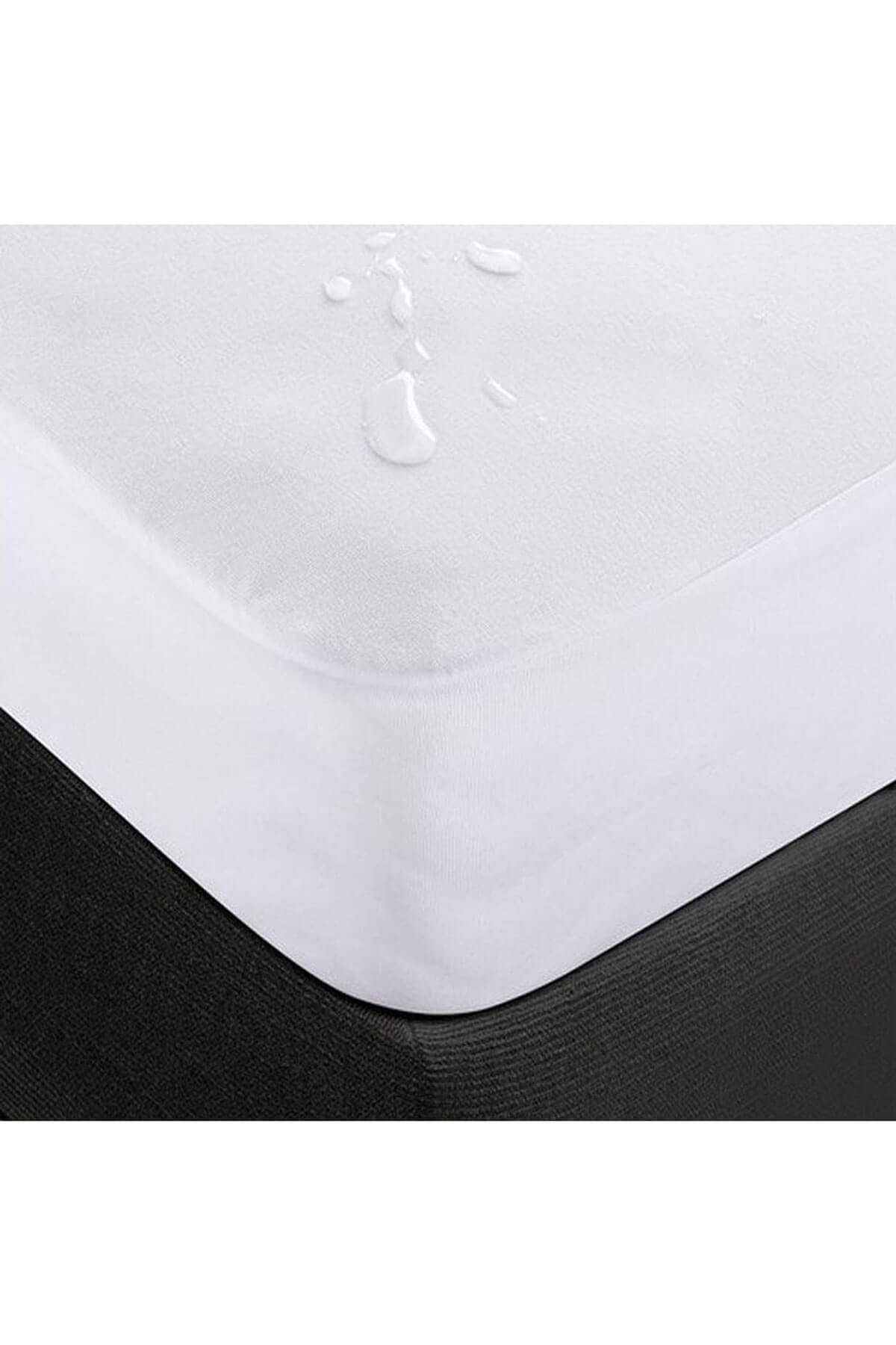 100X200 Sıvı Geçirmez Tek Kişilik Alez Pamuklu Fitted resmi