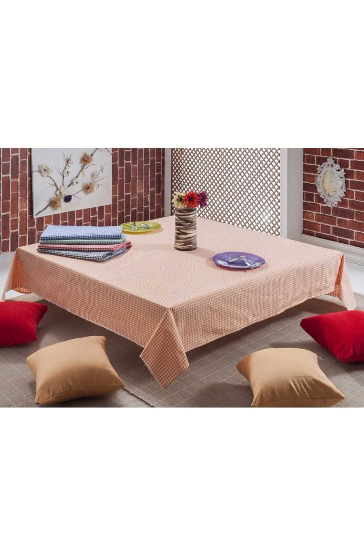 3 Adet Gözde 170x170 cm. Zefir Desen Üçlü Sofra Bezi / Masa Örtüsü resmi